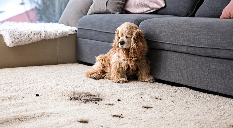 Pet stains on carpet